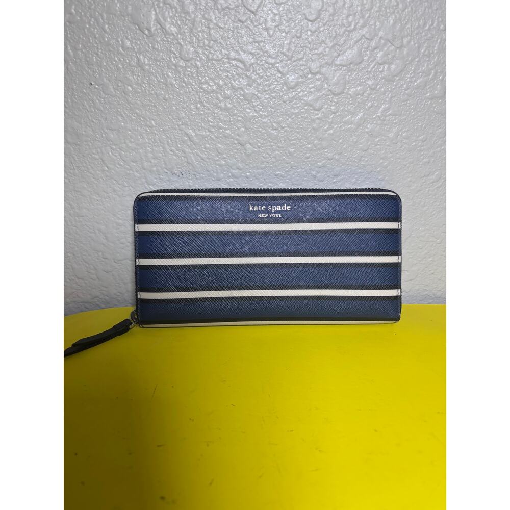 Kate Spade New York Blue and black Zip Wallet